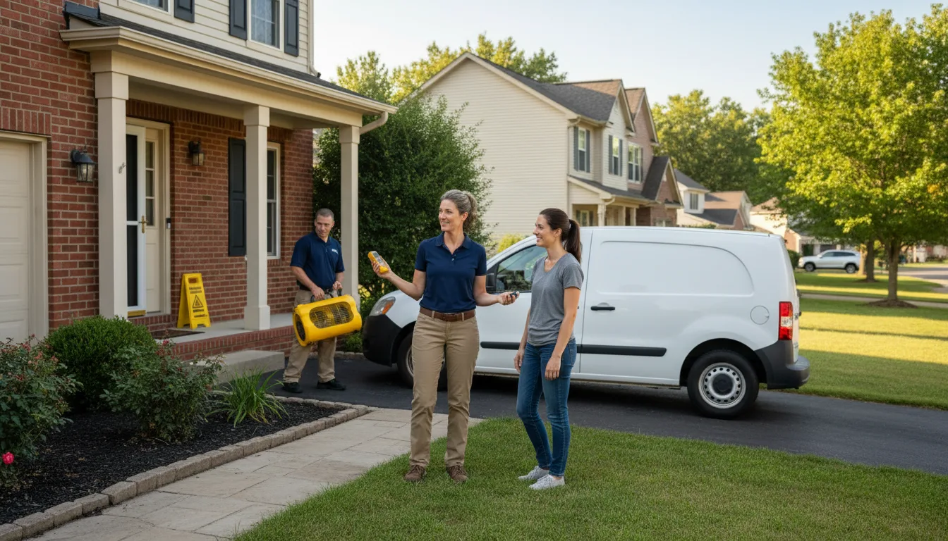 Residential water damage restoration in Calhoun City, MS